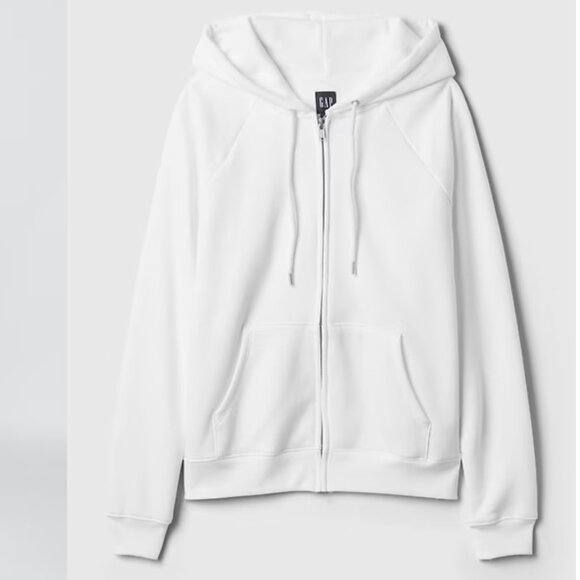 Gap Vintage Soft Zip Hoodie White XL - Picture 1 of 7